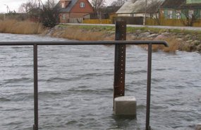 В Хаапсалу уровень моря поднялся выше променада